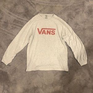 Vans Long Sleeve Logo Shirt Size L